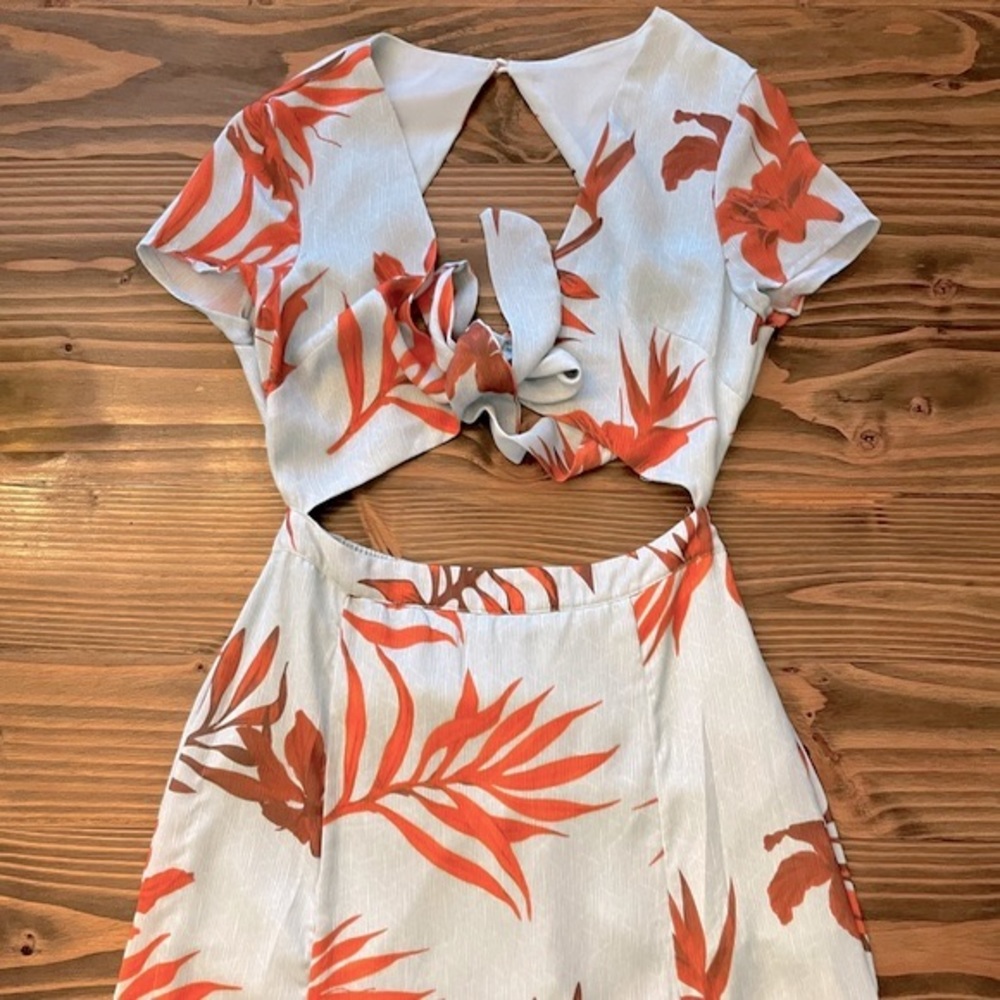 Floral Maxi Cutout Dress